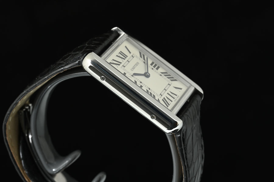 CARTIER | TANK SOLO Steel, Quartz Ref. W5200003 Cartier Box and Papers, 2010