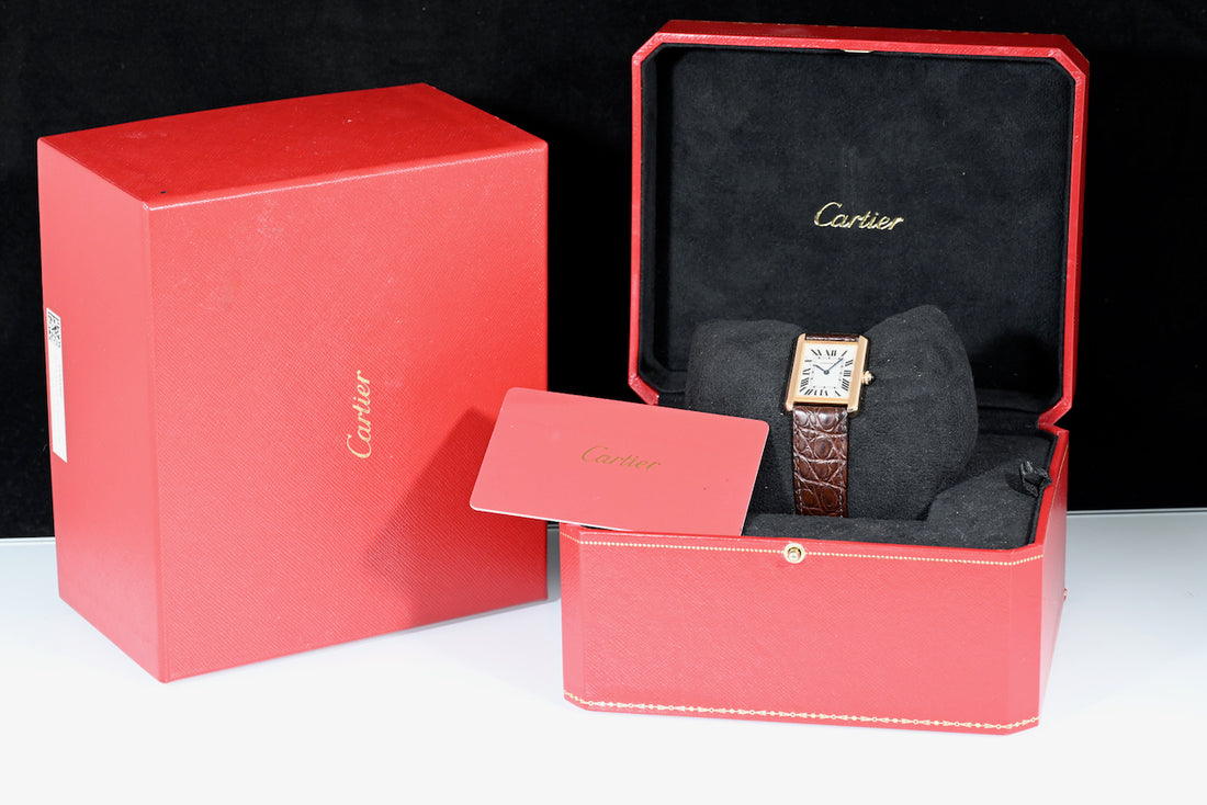 CARTIER | TANK SOLO small,  18K Rose Gold, Quartz Ref. W5200024 Cartier Box and papers, 2016