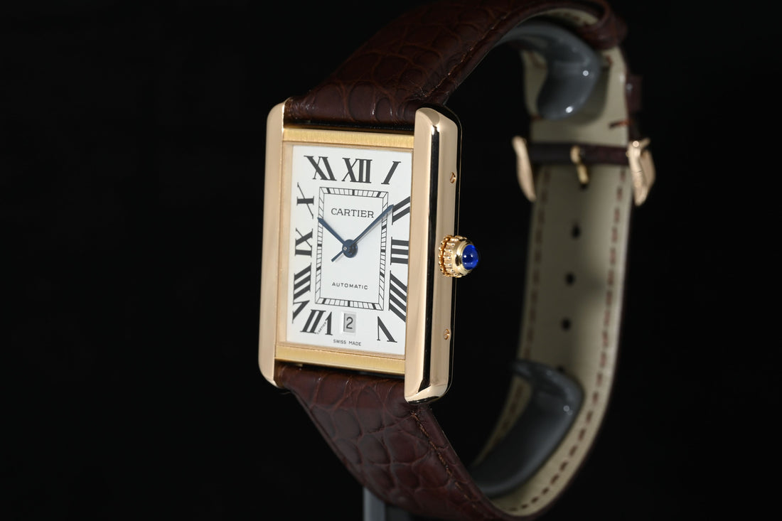 CARTIER | TANK SOLO XL Oro rosa 18 Kt., Automatico Ref. W5200026 Scatola e Garanzia Cartier, 2023