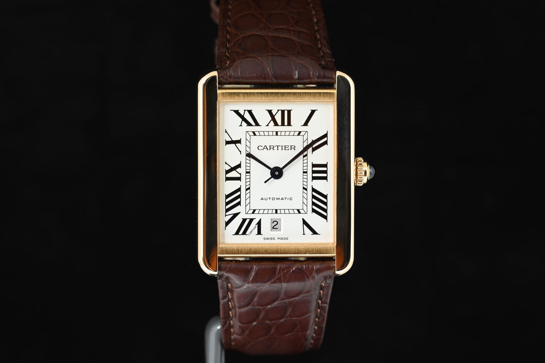CARTIER | TANK SOLO XL Oro rosa 18 Kt., Automatico Ref. W5200026 Scatola e Garanzia Cartier, 2023