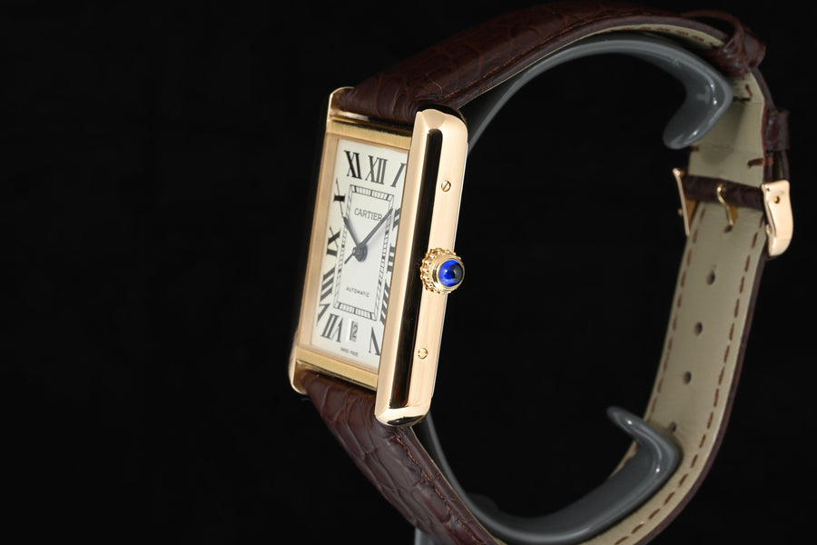 CARTIER | TANK SOLO XL Oro rosa 18 Kt., Automatico Ref. W5200026 Scatola e Garanzia Cartier, 2023