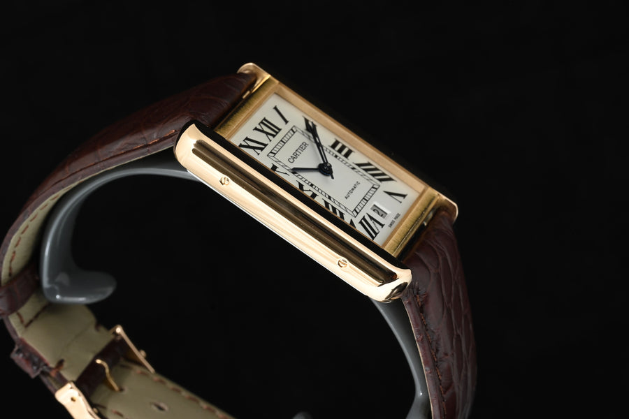 CARTIER | TANK SOLO XL Oro rosa 18 Kt., Automatico Ref. W5200026 Scatola e Garanzia Cartier, 2023