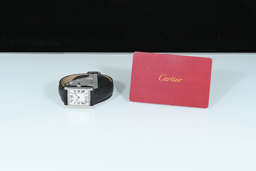 CARTIER | TANK SOLO Watch Ref. WSTA0030 Cartier Warranty, 2018, Steel, Quartz