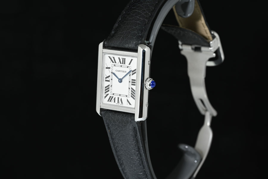 CARTIER | TANK SOLO Watch Ref. WSTA0030 Cartier Warranty, 2018, Steel, Quartz