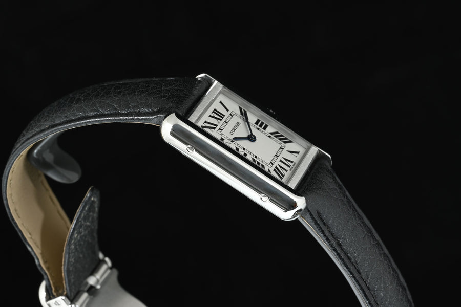 CARTIER | TANK SOLO Watch Ref. WSTA0030 Cartier Warranty, 2018, Steel, Quartz