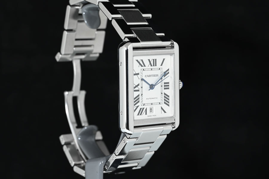 CARTIER | TANK SOLO XL Steel, Automatic Ref. W5200028 Cartier Warranty, 2017