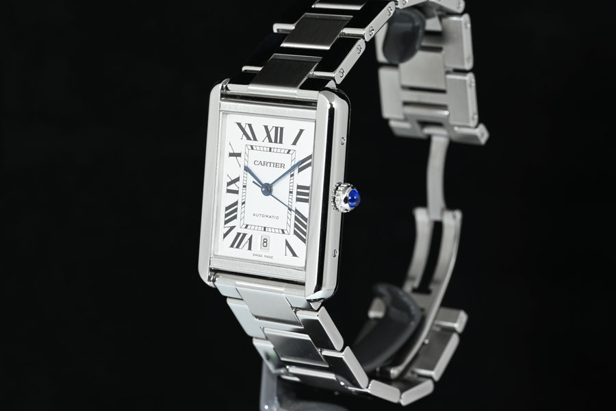 CARTIER | TANK SOLO XL Steel, Automatic Ref. W5200028 Cartier Warranty, 2017