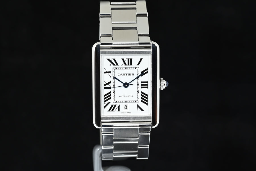CARTIER | TANK SOLO XL Steel, Automatic Ref. W5200028 Cartier Warranty, 2017
