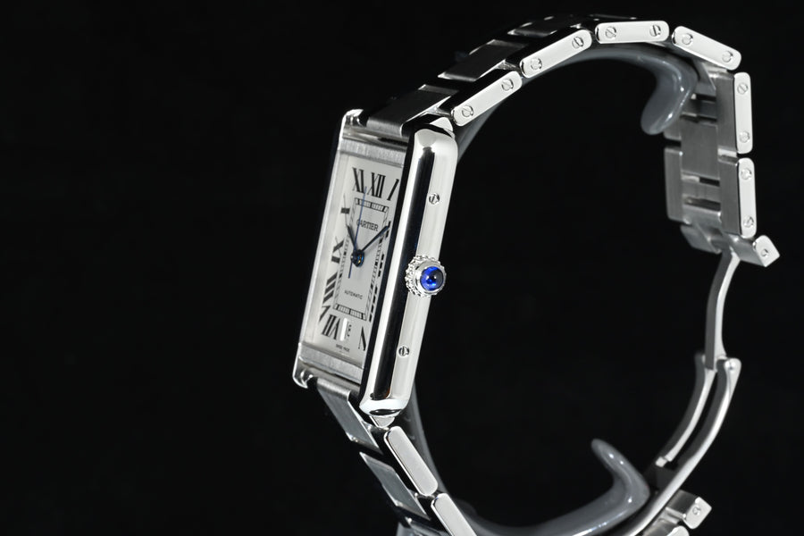 CARTIER | TANK SOLO XL Steel, Automatic Ref. W5200028 Cartier Warranty, 2017