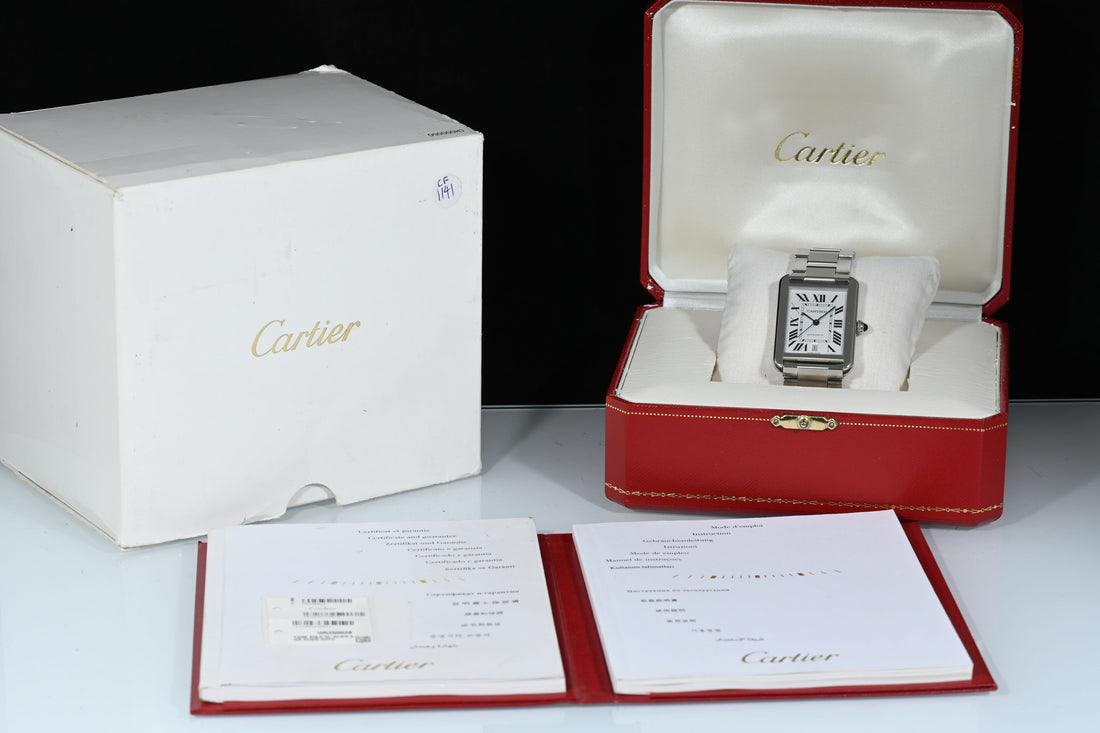 CARTIER | TANK SOLO XL Steel, Automatic Ref. W5200028 Cartier Warranty, 2013