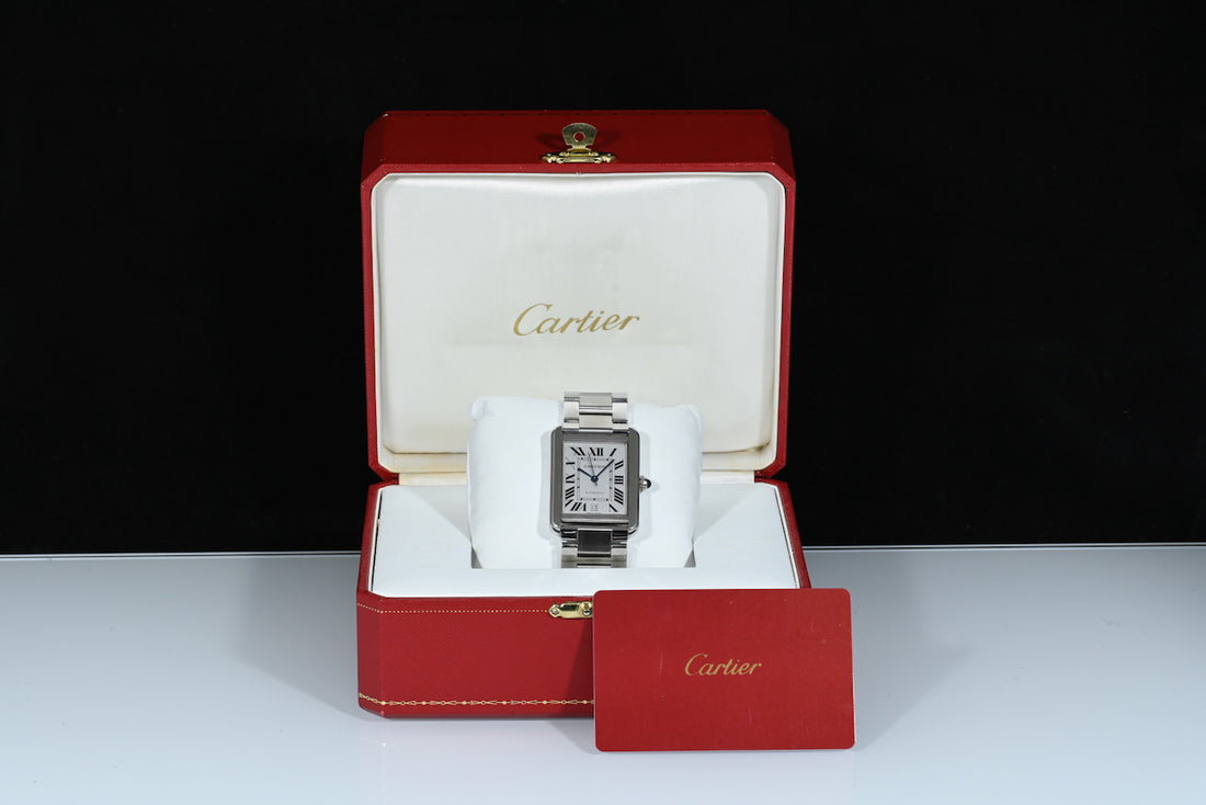 CARTIER | TANK SOLO XL Steel, Automatic Ref. W5200028 Cartier Warranty, 2018