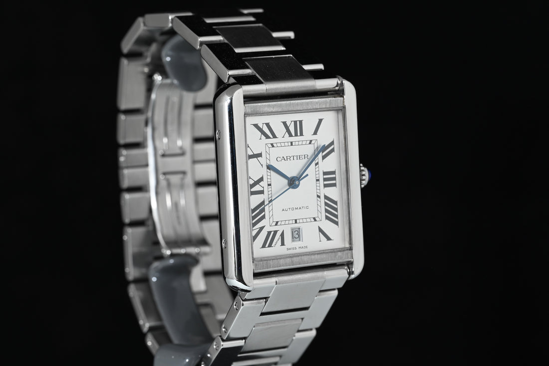 CARTIER | TANK SOLO XL Steel, Automatic Ref. W5200028 Cartier Warranty, 2018