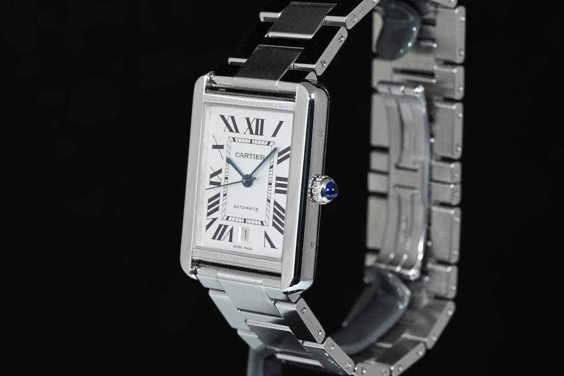 CARTIER | TANK SOLO XL Steel, Automatic Ref. W5200028 Cartier Warranty, 2013