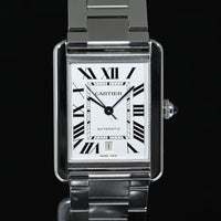 CARTIER | TANK SOLO XL Steel, Automatic Ref. W5200028 Cartier Warranty, 2013