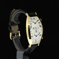 CARTIER | Dual Time tonneau Orologio al quarzo in oro giallo 18 Kt. Scatola Cartier, anni ‘90