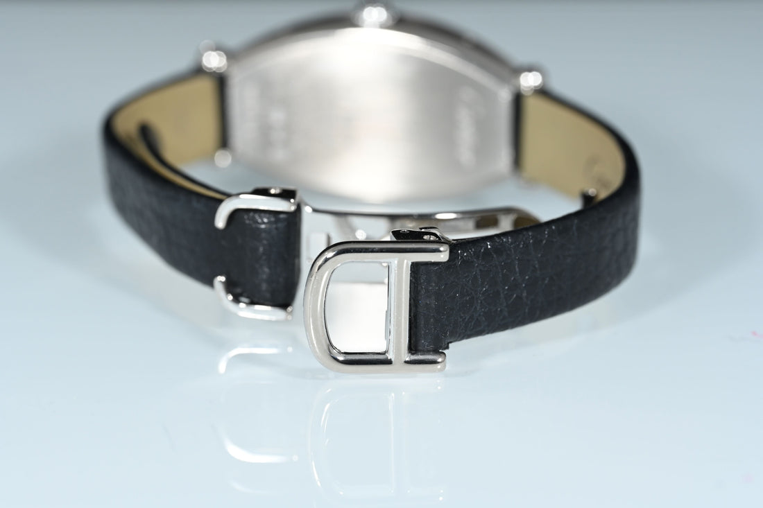 CARTIER | TONNEAU Mécanique Lady, White gold and diamonds Ref. WE400131 Cartier box and papers, 2010