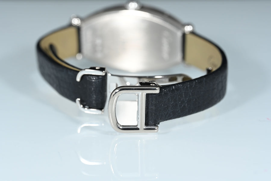 CARTIER | TONNEAU Mécanique Lady, White gold and diamonds Ref. WE400131 Cartier box and papers, 2010