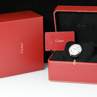 CARTIER | RONDE MUST DE CARTIER Ref. WSRN0031 Scatola e Garanzia Cartier, 2024, Acciaio, Quarzo, 36 mm.