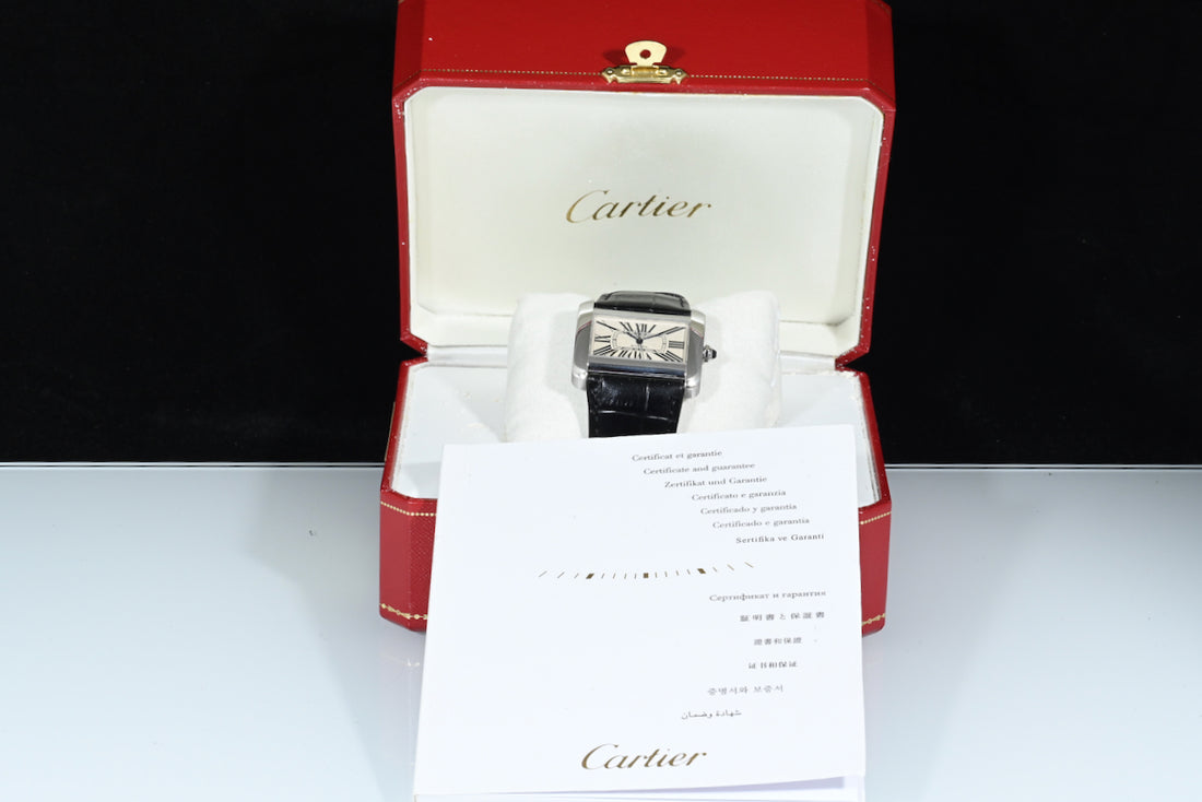CARTIER | TANK DIVAN Ref. W6300755 Steel, Automatic, Cartier box and papers, 2004
