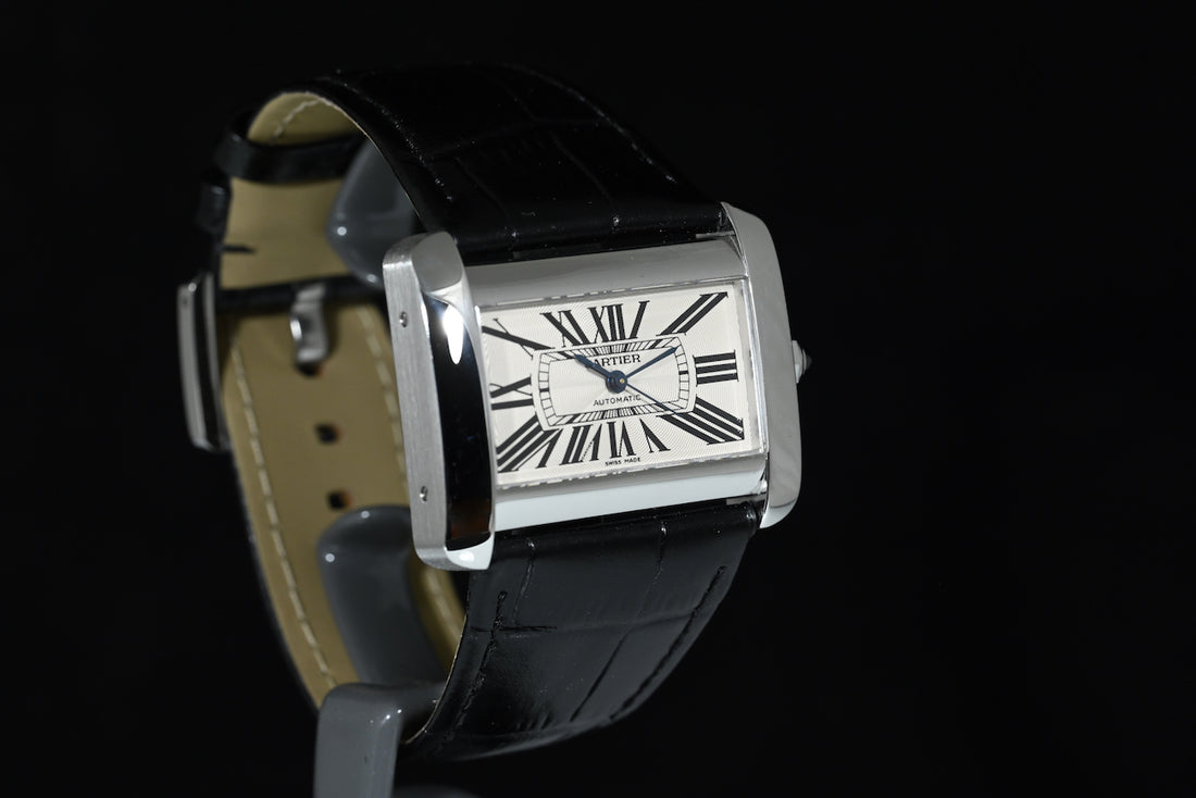 CARTIER | TANK DIVAN Ref. W6300755 Steel, Automatic, Cartier box and papers, 2004