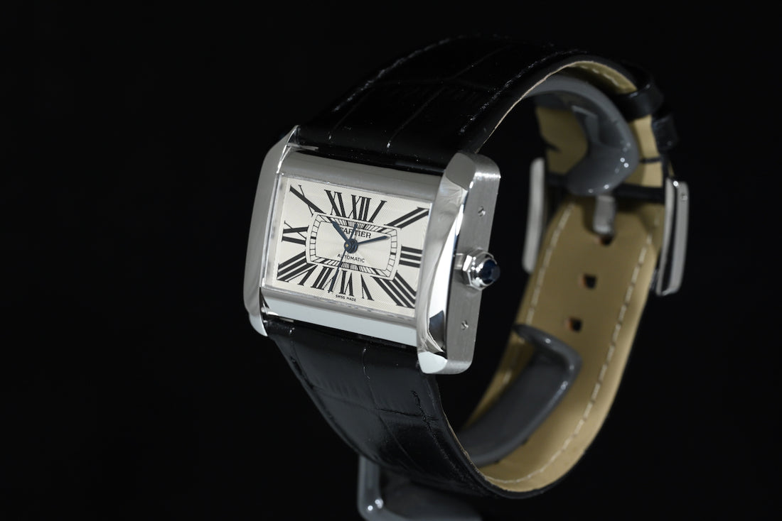 CARTIER | TANK DIVAN Ref. W6300755 Steel, Automatic, Cartier box and papers, 2004