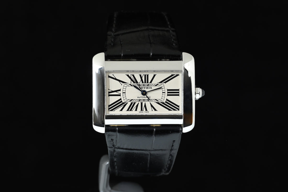 CARTIER | TANK DIVAN Ref. W6300755 Steel, Automatic, Cartier box and papers, 2004