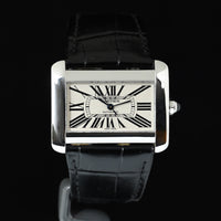 CARTIER | TANK DIVAN Ref. W6300755 Steel, Automatic, Cartier box and papers, 2004