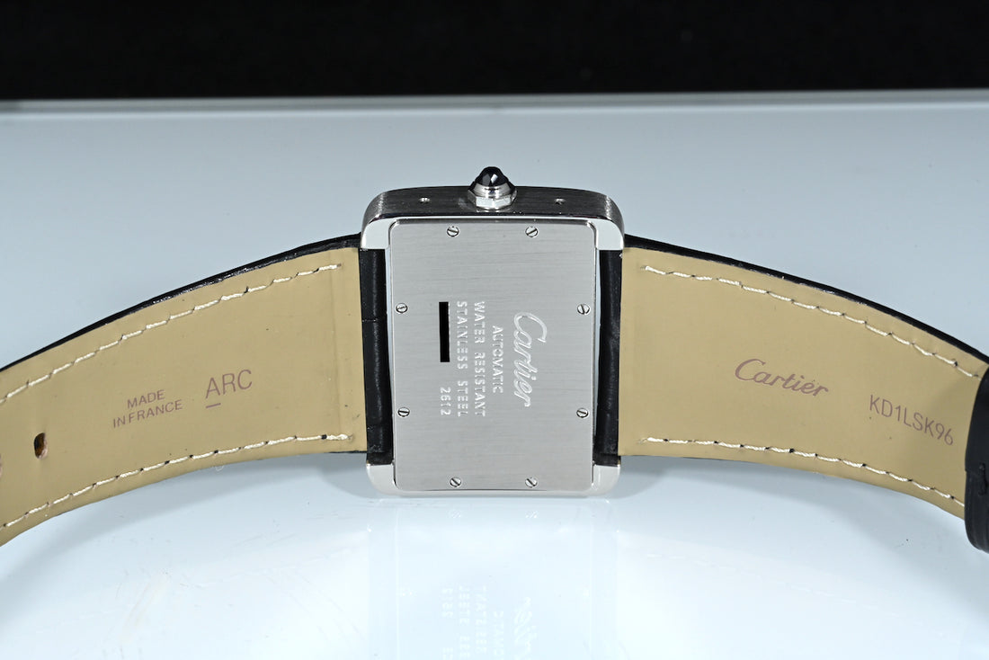 CARTIER | TANK DIVAN Ref. W6300755 Steel, Automatic, Cartier box and papers, 2004
