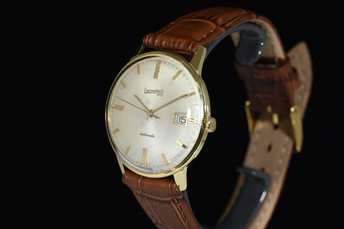 EBERHARD & Co. | Orologio Vintage anni ’60 oro giallo, 35 mm. Carica automatica
