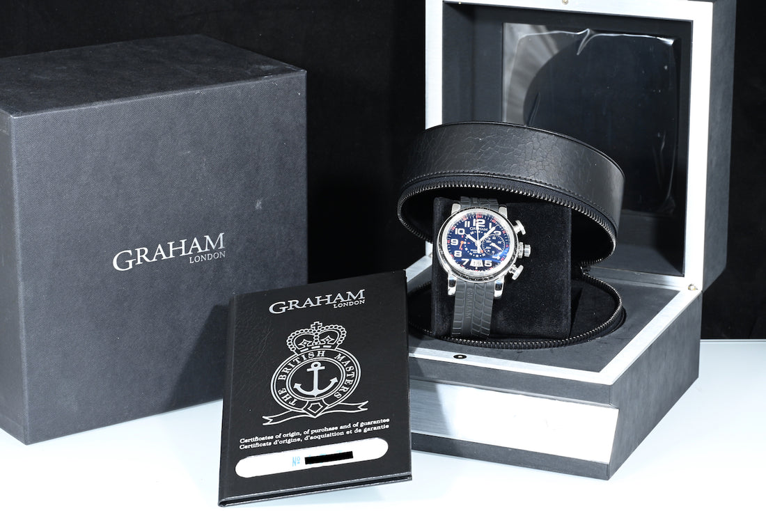 Graham | Silverstone Luffield GMT Limited edition Acciaio 44 mm. Ref. 2GSIUS Scatola e Garanzia Graham