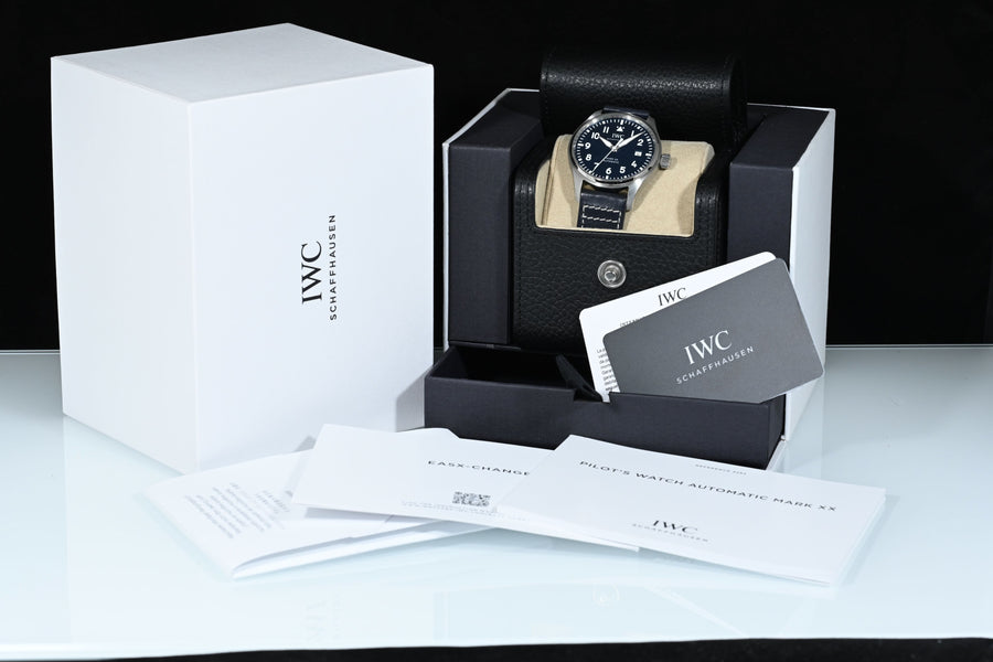 IWC | Pilot's Watch Mark XX, Ref. IW328203, Steel, 40 mm. Box and Warranty, June 2024