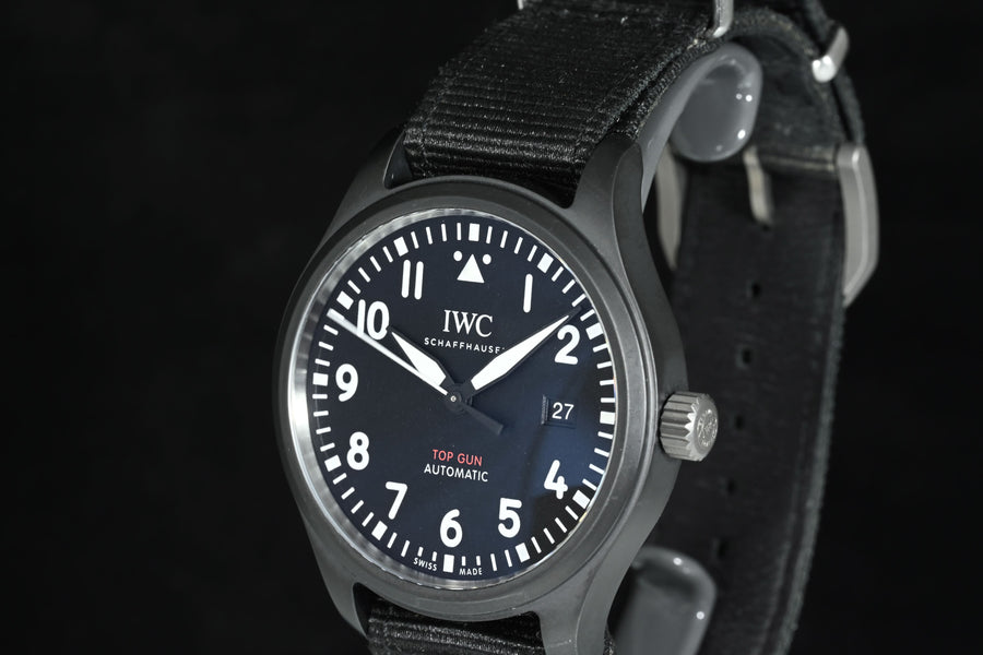 IWC | PILOT's watch Automatic TOP GUN Ref. IW326901 Black ceramic, 41 mm. Year 2020