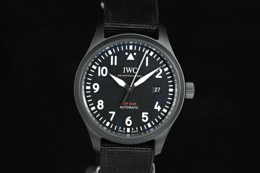 IWC | PILOT's watch Automatic TOP GUN Ref. IW326901 Black ceramic, 41 mm. Year 2020