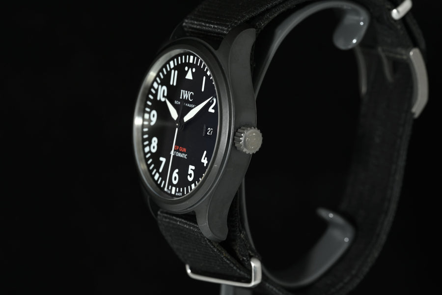 IWC | PILOT's watch Automatic TOP GUN Ref. IW326901 Black ceramic, 41 mm. Year 2020