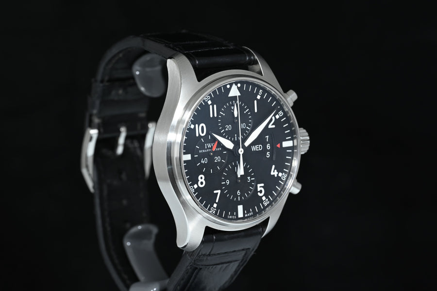 IWC | PILOT’s Chronograph Acciaio, 43 mm. Ref. IW377701 Scatola e Garanzia, IWC 2018
