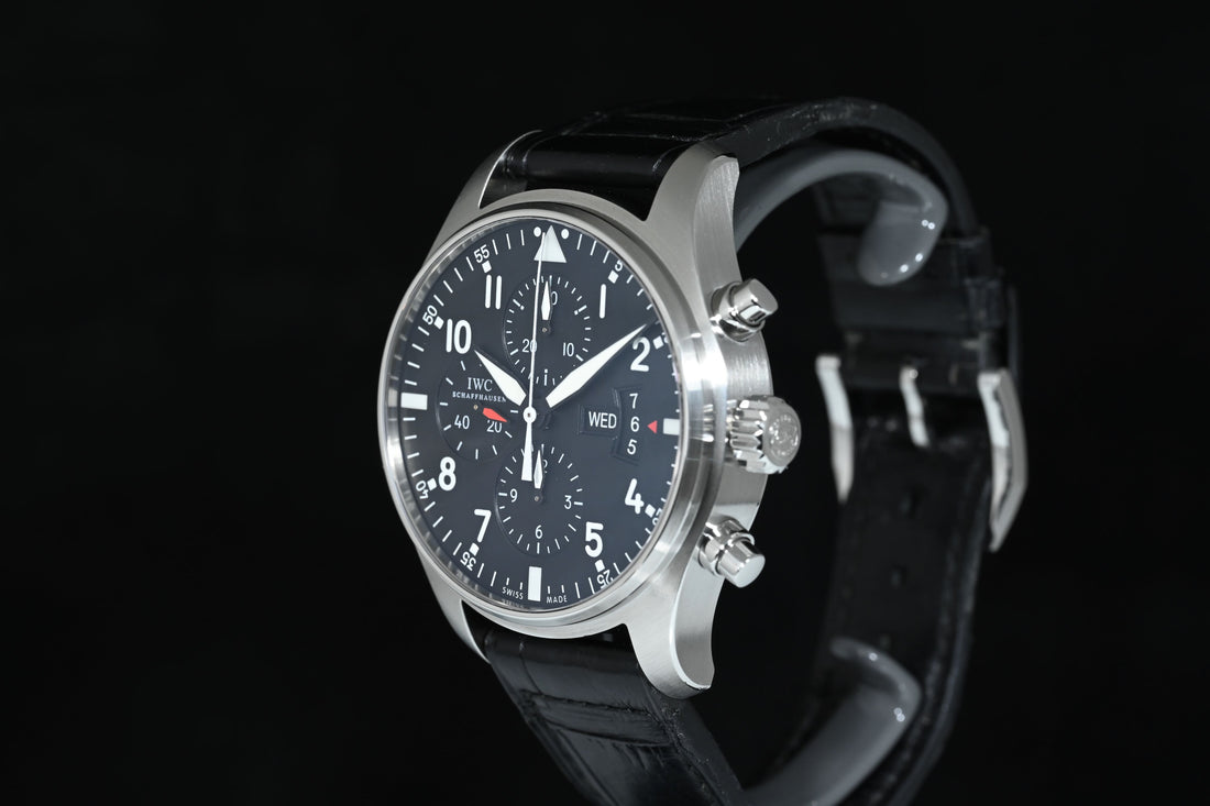 IWC | PILOT’s Chronograph Acciaio, 43 mm. Ref. IW377701 Scatola e Garanzia, IWC 2018