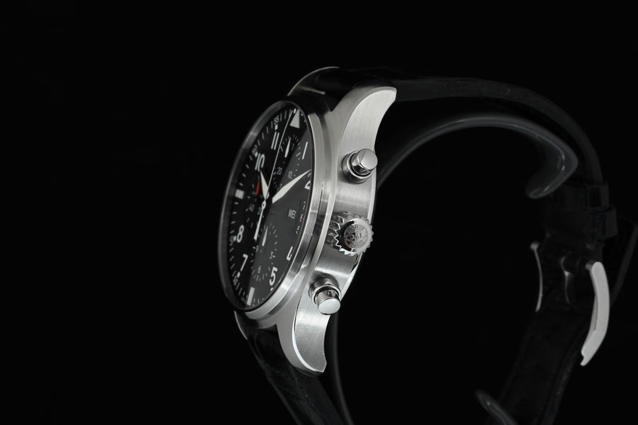 IWC | PILOT’s Chronograph Acciaio, 43 mm. Ref. IW377701 Scatola e Garanzia, IWC 2018