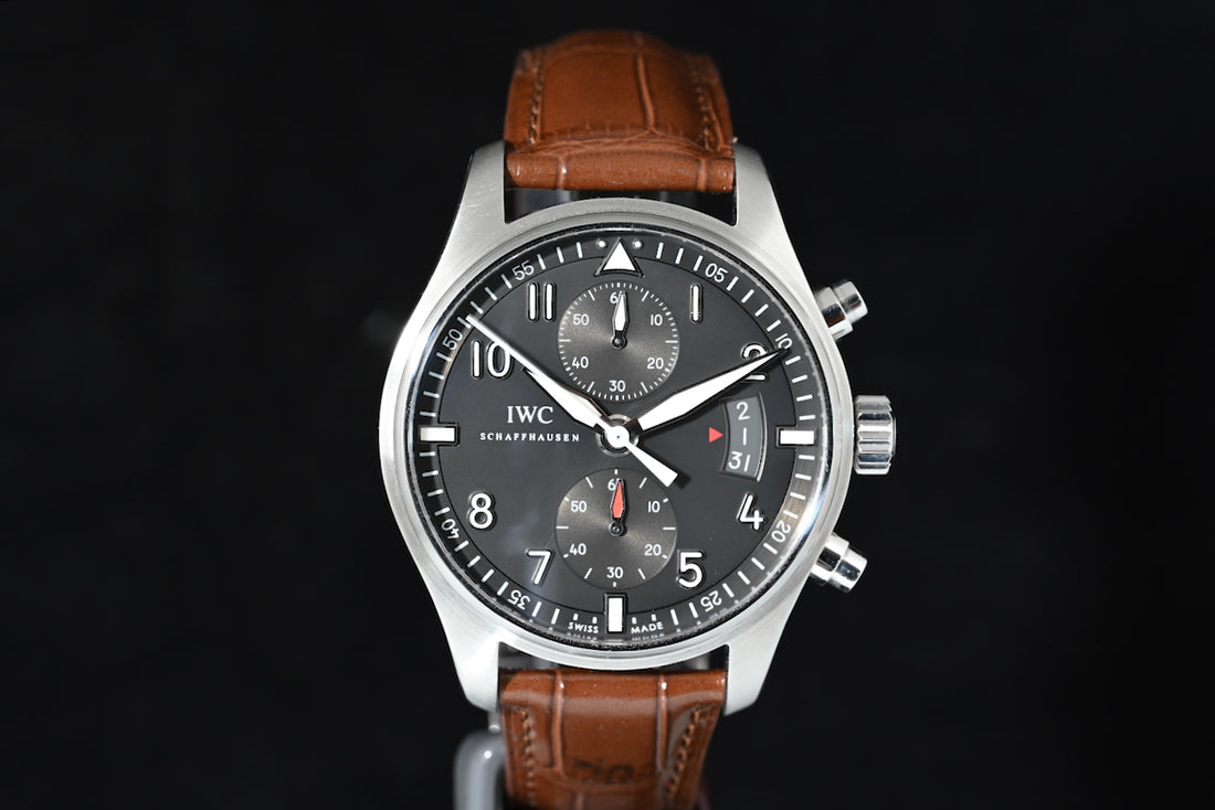 IWC | SPITFIRE Chronograph Pilot’s watch Ref. IW387802 Flyback Acciaio, 43 mm. Scatola e Garanzia IWC