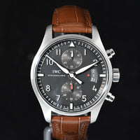 IWC | SPITFIRE Chronograph Pilot’s watch Ref. IW387802 Flyback Acciaio, 43 mm. Scatola e Garanzia IWC