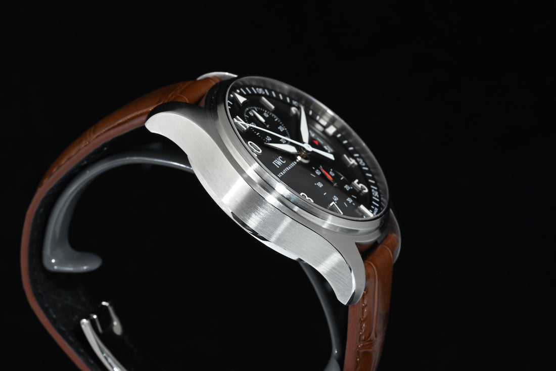 IWC | SPITFIRE Chronograph Pilot’s watch Ref. IW387802 Flyback Acciaio, 43 mm. Scatola e Garanzia IWC