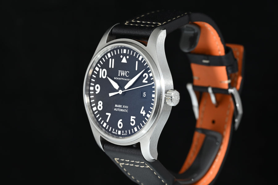 IWC | PILOT'S WATCH MARK XVIII, Steel, 40 mm. Automatic Ref. IW327009 IWC Warranty, 2021