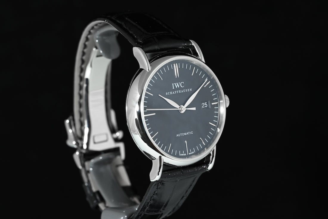 IWC | PORTOFINO Automatic Black dial Ref. IW356305 39 mm Acciaio Scatola e Garanzia 2018