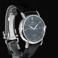 IWC | PORTOFINO Automatic Black dial Ref. IW356305 39 mm Acciaio Scatola e Garanzia 2018