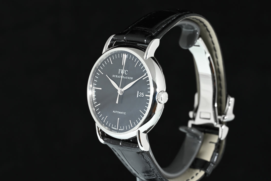IWC | PORTOFINO Automatic Black dial Ref. IW356305 39 mm Acciaio Scatola e Garanzia 2018