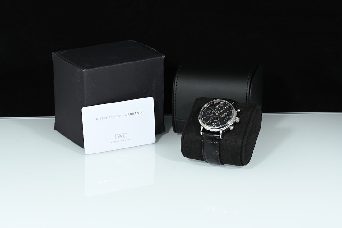 IWC | PORTOFINO Chrono Day-Date Ref. IW391008 Acciaio 42 mm. Scatola e Garanzia IWC 2016