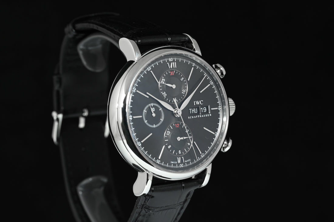 IWC | PORTOFINO Chrono Day-Date Ref. IW391008 Acciaio 42 mm. Scatola e Garanzia IWC 2016