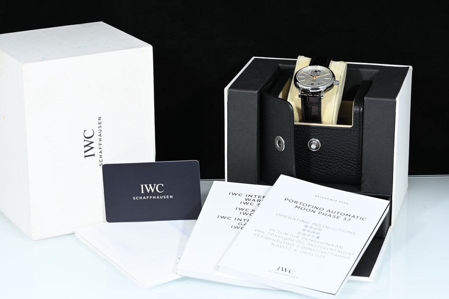 IWC | PORTOFINO Automatic Fasi luna 37 mm. Acciaio Scatola e Garanzia IWC, 2020