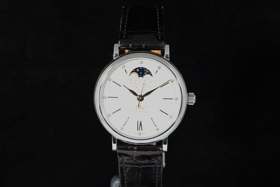 IWC | PORTOFINO Automatic Fasi luna 37 mm. Acciaio Scatola e Garanzia IWC, 2020