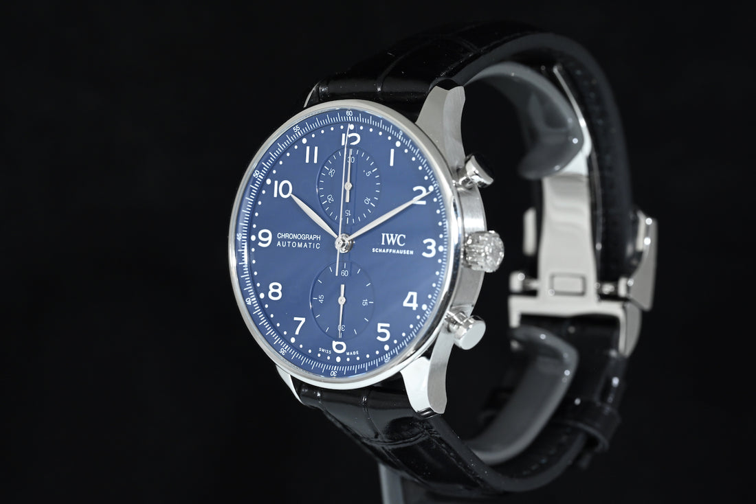 IWC | Portugieser Chronograph Edition «150 Years» Portoghese blu dial | Ref. IW371601 Scatola e Garanzia 2019
