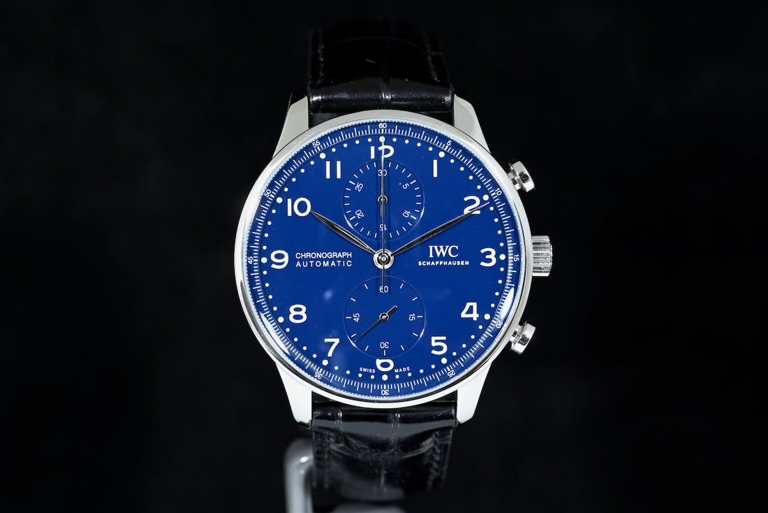 IWC | Portugieser Chronograph Edition «150 Years» Portoghese blu dial | Ref. IW371601 Scatola e Garanzia 2019